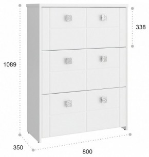 Тумба для обуви Изабель ИЗ-55К в Невьянске - nevyansk.mebel24.online | фото 3