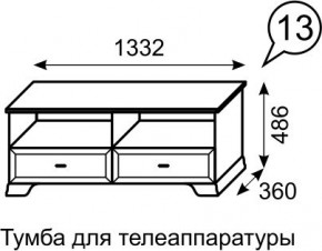 Тумба для телеаппаратуры Венеция 13 бодега в Невьянске - nevyansk.mebel24.online | фото 2