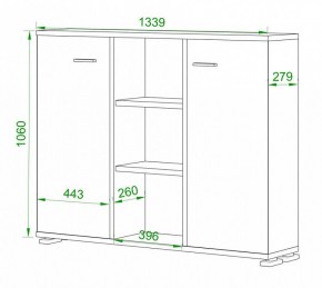 Тумба комбинированная Домино ПУ-60-3 в Невьянске - nevyansk.mebel24.online | фото 2