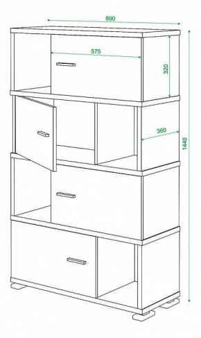 Тумба комбинированная Домино СБ-30/4 в Невьянске - nevyansk.mebel24.online | фото 2