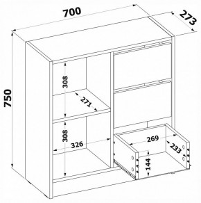 Тумба комбинированная Т-1 в Невьянске - nevyansk.mebel24.online | фото 4