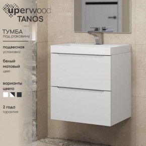 Тумба под раковину Uperwood Tanos 90 см, подвесная, белая матовая в Невьянске - nevyansk.mebel24.online | фото 6