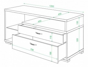 Тумба под ТВ Домино ТК-10 в Невьянске - nevyansk.mebel24.online | фото 2