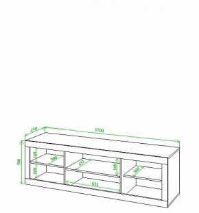 Тумба под ТВ Toivo Кон170 в Невьянске - nevyansk.mebel24.online | фото 2