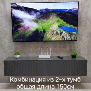 Тумба подвесная под ТВ LINES MTV1-MA 750 Темно-серый (Графит-M 10.1.25) в Невьянске - nevyansk.mebel24.online | фото 10