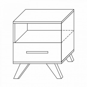 Тумба прикроватная Вега Скандинавия в Невьянске - nevyansk.mebel24.online | фото 1