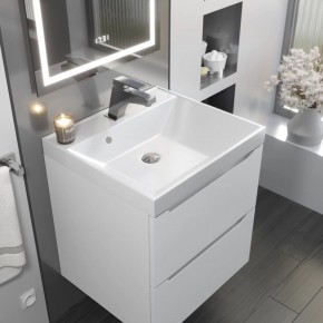 Тумба с раковиной Uperwood Tanos 50 см, подвесная, белая матовая в Невьянске - nevyansk.mebel24.online | фото 9