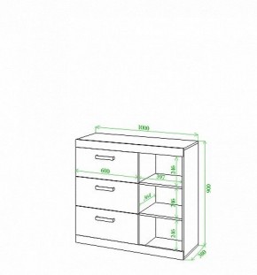 Тумба Toivo Км100 в Невьянске - nevyansk.mebel24.online | фото 2