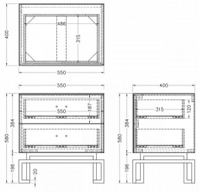 Тумбочка KFG085-NI в Невьянске - nevyansk.mebel24.online | фото 5