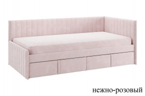 ТВИКС Кровать (тахта) с ящиками 900 (нежно-розовый) в Невьянске - nevyansk.mebel24.online | фото
