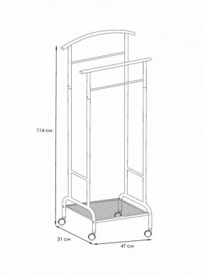 Вешалка для костюма Римини 2М в Невьянске - nevyansk.mebel24.online | фото 4