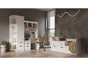 ЮНИОР-4 Детская (модульная) МДФ (Шарли Белый) в Невьянске - nevyansk.mebel24.online | фото 1