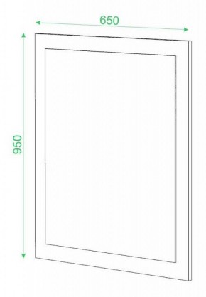 Зеркало настенное Домино в Невьянске - nevyansk.mebel24.online | фото 2